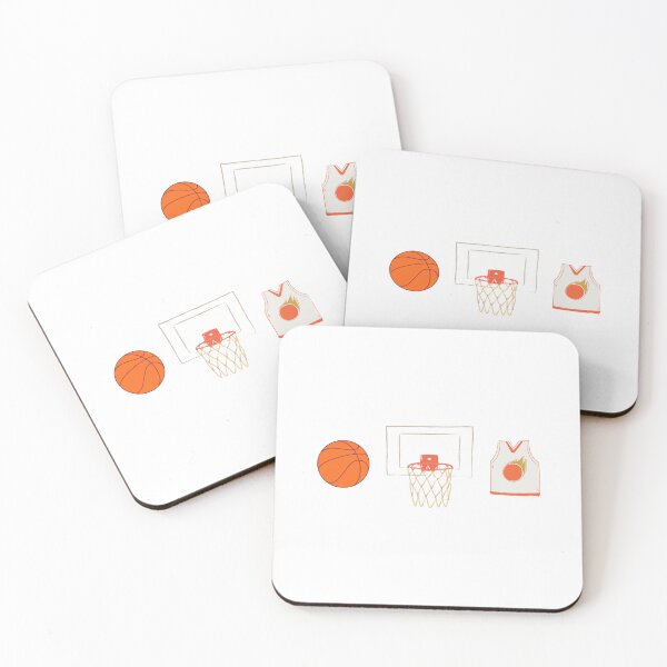Item preview, Basketball Icons Sticker – Ball, Hoop, Jersey – Minimal Hoops Triptych designed and sold by MicroRoleClub.