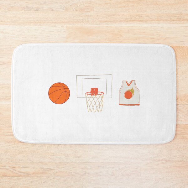 Item preview, Basketball Icons Sticker – Ball, Hoop, Jersey – Minimal Hoops Triptych designed and sold by MicroRoleClub.