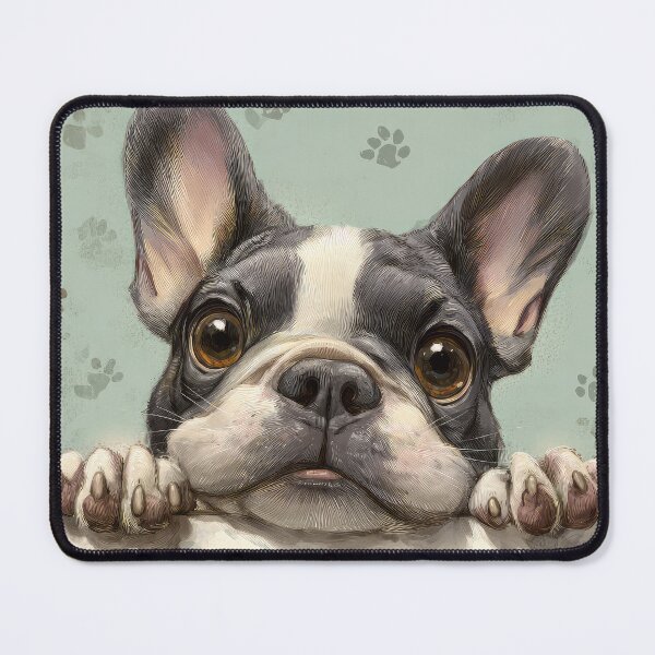 Item preview, French Bulldog Peeking over Wall 02 designed and sold by Elisabeth Lucas.