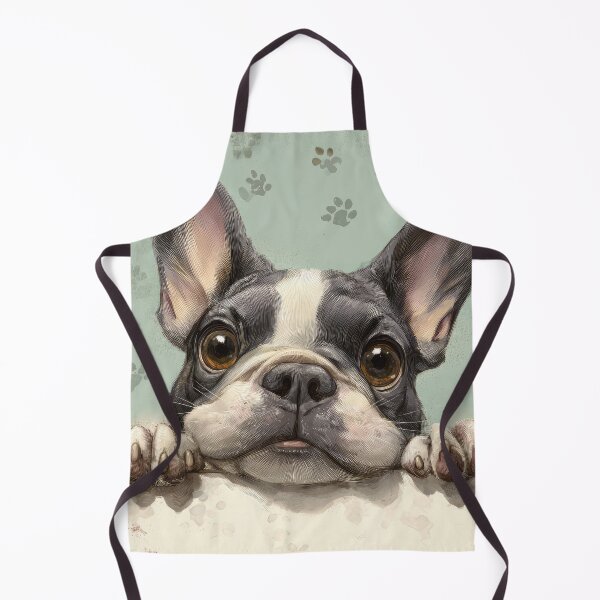 Item preview, French Bulldog Peeking over Wall 02 designed and sold by Elisabeth Lucas.