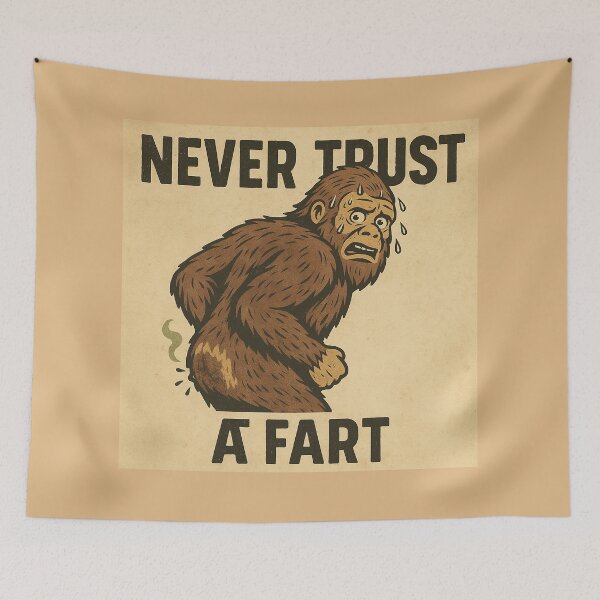 Item preview, Never Trust a Fart designed and sold by Cryptiko.