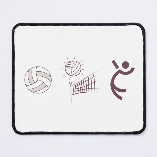 Item preview, Volleyball Icons Sticker – Ball, Net, Jump Serve – Minimal Triptych designed and sold by MicroRoleClub.