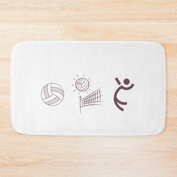 Item preview, Volleyball Icons Sticker – Ball, Net, Jump Serve – Minimal Triptych designed and sold by MicroRoleClub.