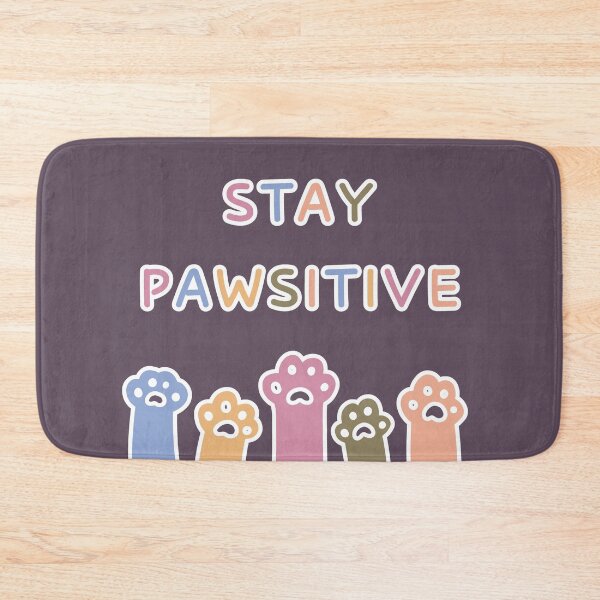 Item preview, Stay pawsitive, pastel colors, paws designed and sold by silent-violin.