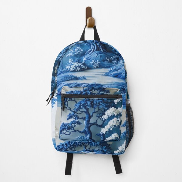 Item preview, Willow Pattern 3D-effect Landscape 3 Japanese Inspired  designed and sold by NickWhittleArt.