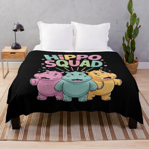 Item preview, Hippo Squad Saying Cute Hippopotamus Hippos designed and sold by Belkisallen.