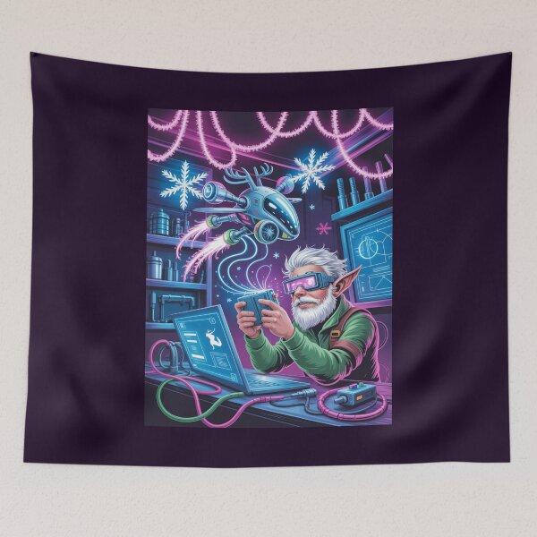 Item preview,  Drone Reindeer Mechanic Elf designed and sold by McVrax.