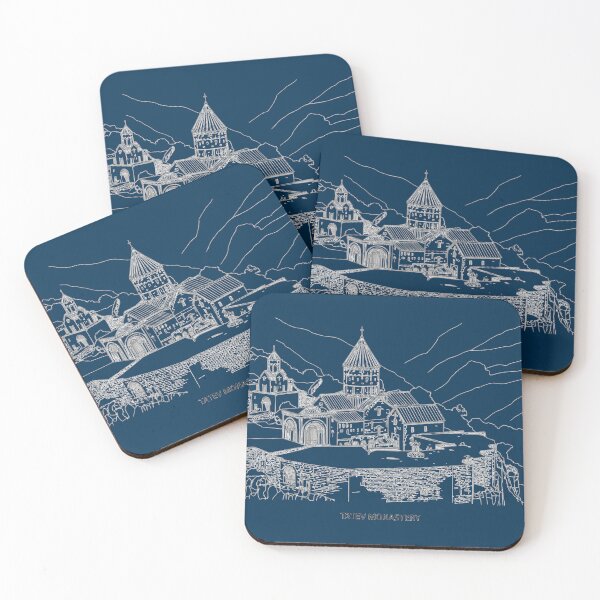 Item preview, Tatev Monastery Armenia  – Historic Armenian Architecture Drawing designed and sold by NareArt.