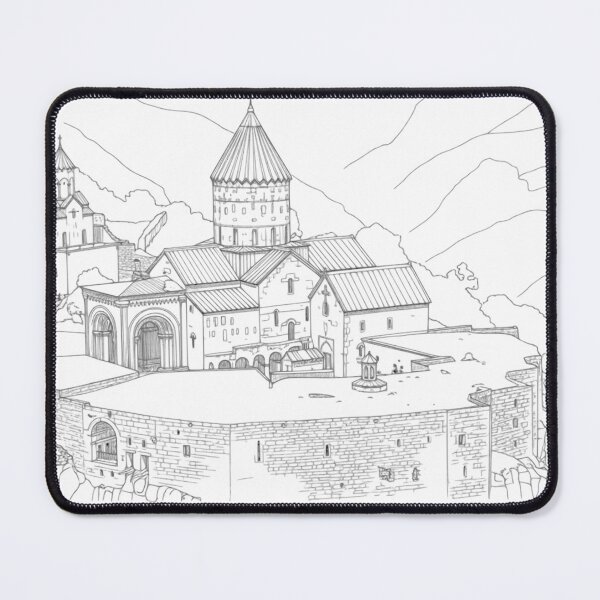 Item preview, Tatev Monastery Armenia – Historic Armenian Architecture Drawing designed and sold by NareArt.