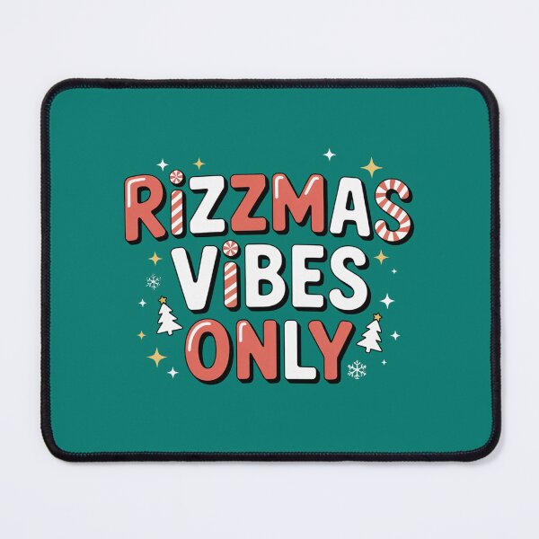 Item preview, Rizzmas Vibes Only, funny Gen Z and gen Alpha Christmas designed and sold by NoetherSym.