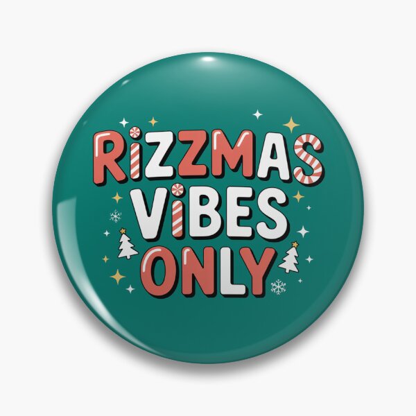 Item preview, Rizzmas Vibes Only, funny Gen Z and gen Alpha Christmas designed and sold by NoetherSym.