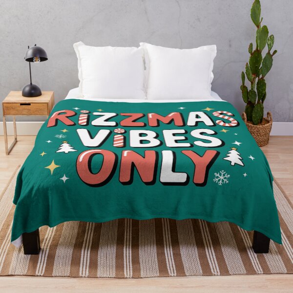 Item preview, Rizzmas Vibes Only, funny Gen Z and gen Alpha Christmas designed and sold by NoetherSym.