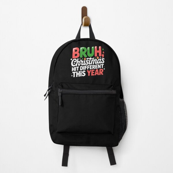 Item preview, BRUH, Christmas hit different, funny Gen Z and gen Alpha Christmas designed and sold by NoetherSym.