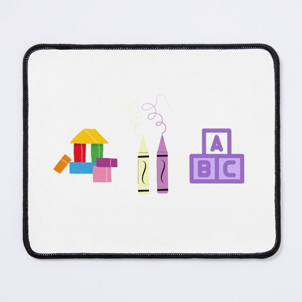 Item preview, Preschool Icons Sticker – Blocks, Crayons, ABC – Minimal Early Learning Triptych designed and sold by MicroRoleClub.