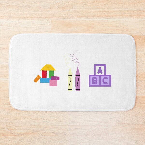 Item preview, Preschool Icons Sticker – Blocks, Crayons, ABC – Minimal Early Learning Triptych designed and sold by MicroRoleClub.