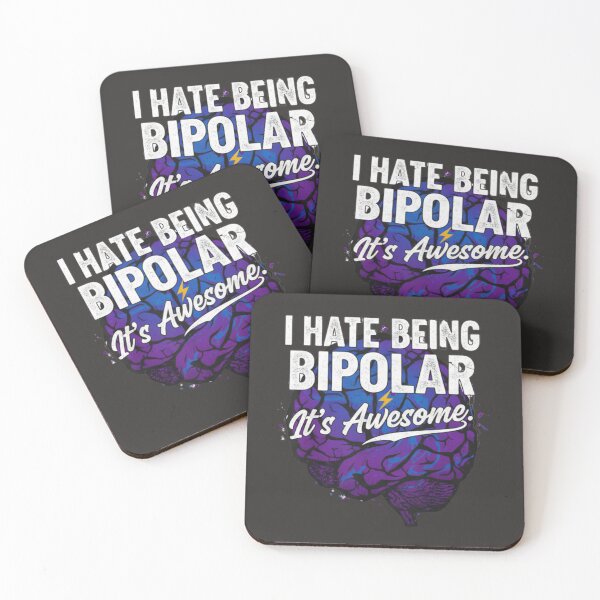 Item preview, I Hate Being Bipolar, It's Awesome T-shirts and stickers and more designed and sold by Folk and Flux.