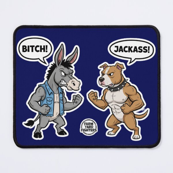 Item preview, Bitch vs Jackass Farm Yard Fighters Brawler designed and sold by PunStitch.