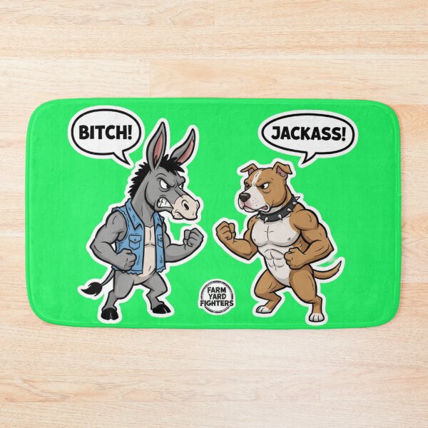 Item preview, Bitch vs Jackass Farm Yard Fighters Brawler designed and sold by PunStitch.