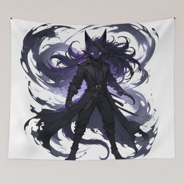 Item preview, Female Werecat Ninja Warrior designed and sold by SweetRossel.