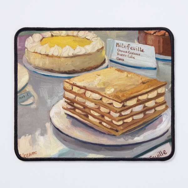 Item preview, Millefeuille Display | French Pastry Painting designed and sold by CARRAANN.