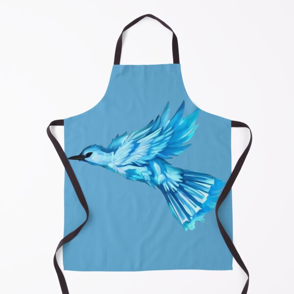 Item preview, Blue Spirit Bird in Flight – Glowing Ice Phoenix Art designed and sold by Ekracreatives.
