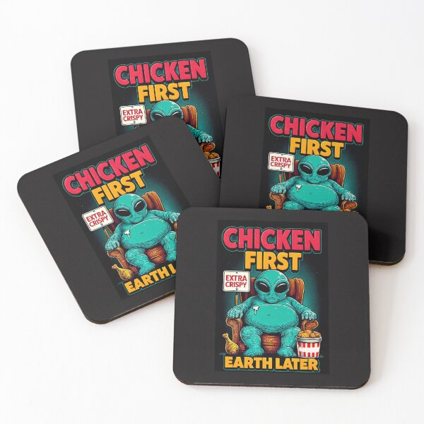 Item preview, Chicken First, Earth Later designed and sold by Cats and Other Things.
