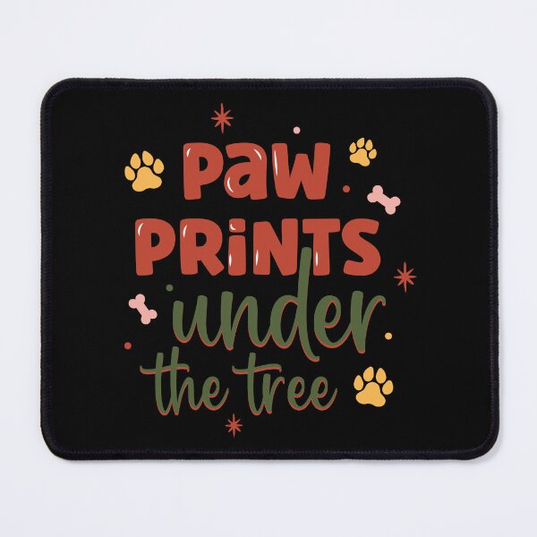 Item preview, Paw Prints Under the Tree – Cute Dog Mom Christmas Design for Pet Lovers designed and sold by imaniko.