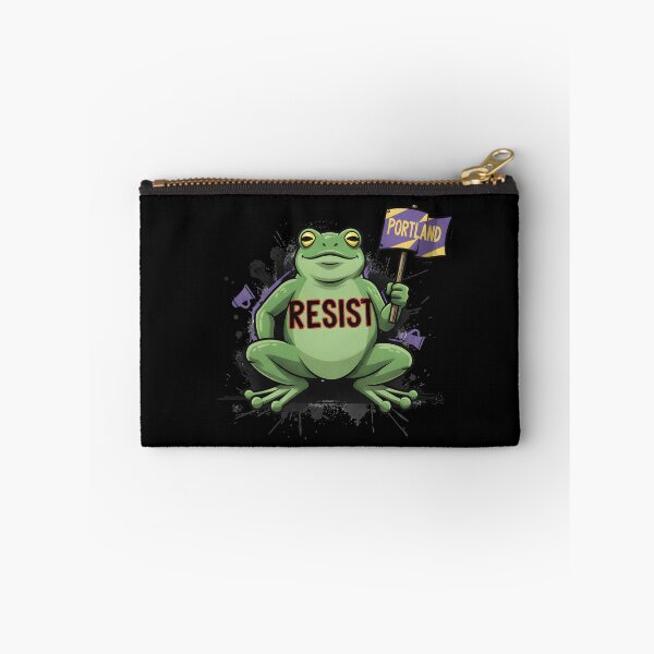 Item preview, PORTLAND FROG protestor -I SUPORT PORTLAND'S FROGS designed and sold by justyna-s28.