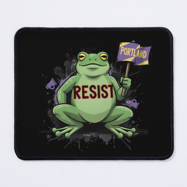 Item preview, PORTLAND FROG protestor -I SUPORT PORTLAND'S FROGS designed and sold by justyna-s28.