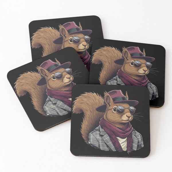 Item preview, Cool Squirrel with Hat and Sunglasses – Hipster Animal Fashion Design designed and sold by YYoYY.
