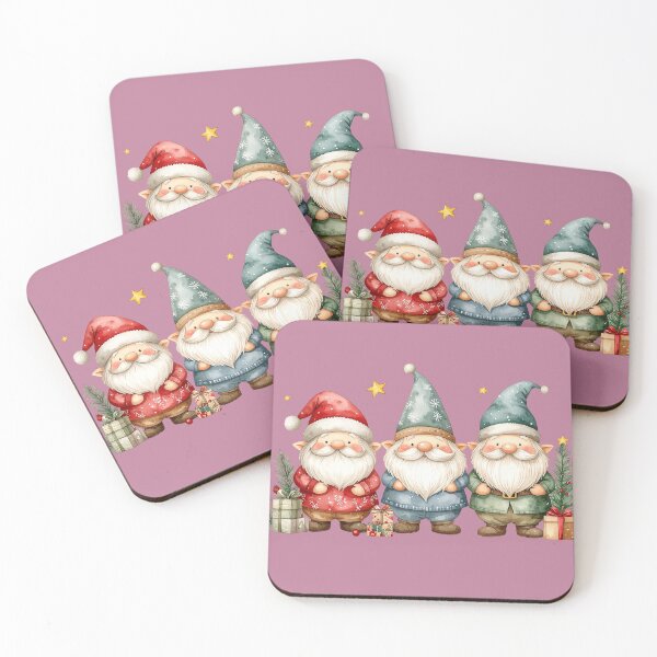 Item preview, Happy elf time, Christmas elves with gifts designed and sold by LiskoDesign.
