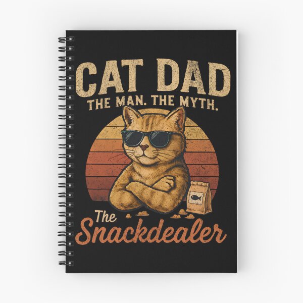 Item preview, Cat Dad Snackdealer Cat Funny Cool The Man The Myth Illustration designed and sold by PrintCrafting.