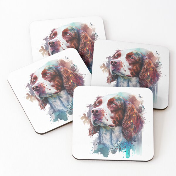 Artikelvorschau, Springer Spaniel | Farbenfrohes Aquarell-Design Nr. 4 entworfen und verkauft von MatsurexDesigns.