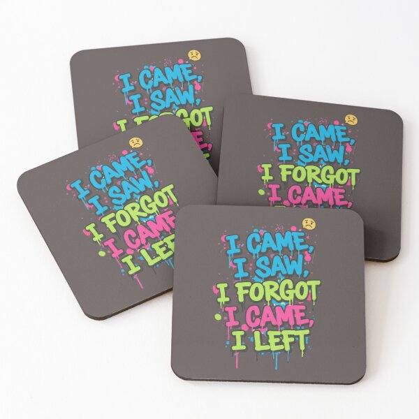 Item preview, I Came, I Saw, I Forgot I Came, I Left. Funny ADHD T-Shirts designed and sold by Folk and Flux.