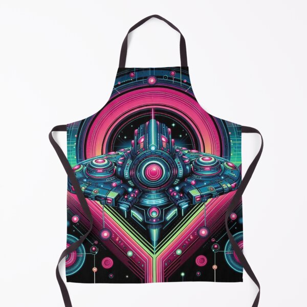 Item preview, Colorful neon spaceship designed and sold by Dogandesighn.