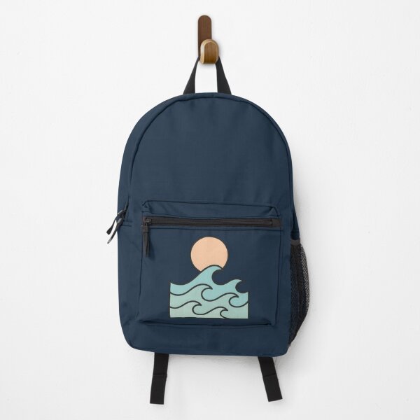 Item preview, Minimal Ocean Wave and Sun Illustration designed and sold by NoctaHike.