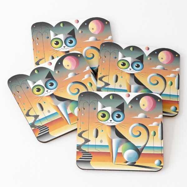 Item preview, Orbit Cat — Garden of Planets at Sunset designed and sold by FusiTink.
