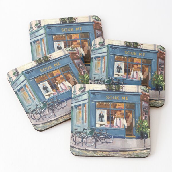 Item preview, Paris Boutique Corner | Souk Me Storefront Painting designed and sold by CARRAANN.