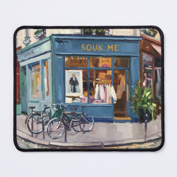 Item preview, Paris Boutique Corner | Souk Me Storefront Painting designed and sold by CARRAANN.