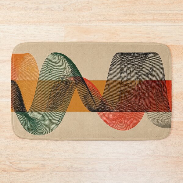 Item preview, Colorful sound wave patterns in art designed and sold by anytka.