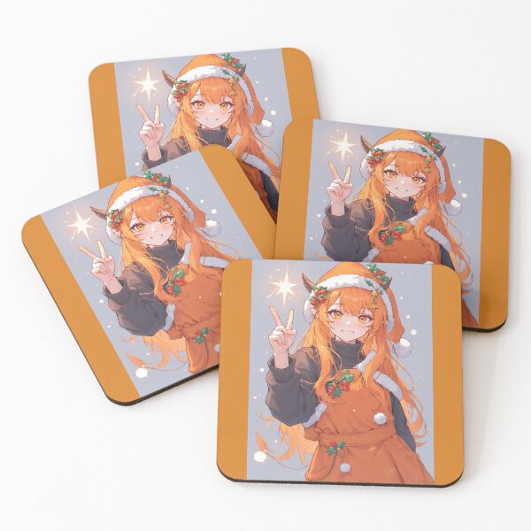 Item preview, Christmas orange demon girl anime designed and sold by ArtsJulian.