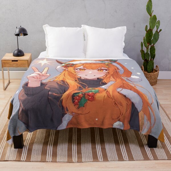 Item preview, Christmas orange demon girl anime designed and sold by ArtsJulian.