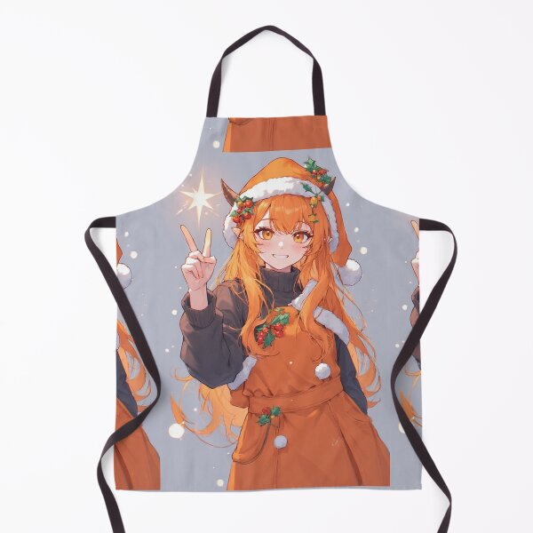 Item preview, Christmas orange demon girl anime designed and sold by ArtsJulian.