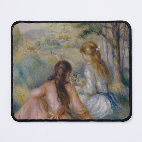 Item preview, Renoir-style In the Meadow Pastoral Scene | Impressionist Women in Meadow designed and sold by CraftedHome.