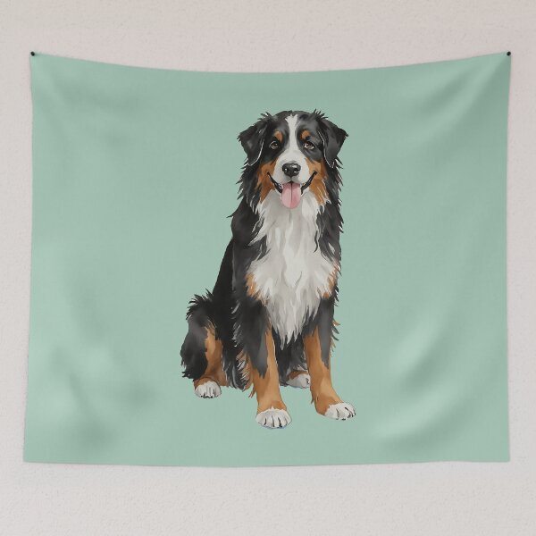 Artikelvorschau, Berner Sennenhundwelpe, Aquarell (mint) entworfen und verkauft von Magnolia Valley Art.
