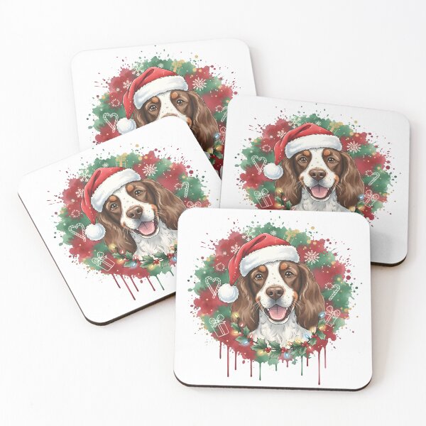 Item preview, Springer Spaniel | Christmas Colorful Watercolor Design #1 designed and sold by MatsurexDesigns.