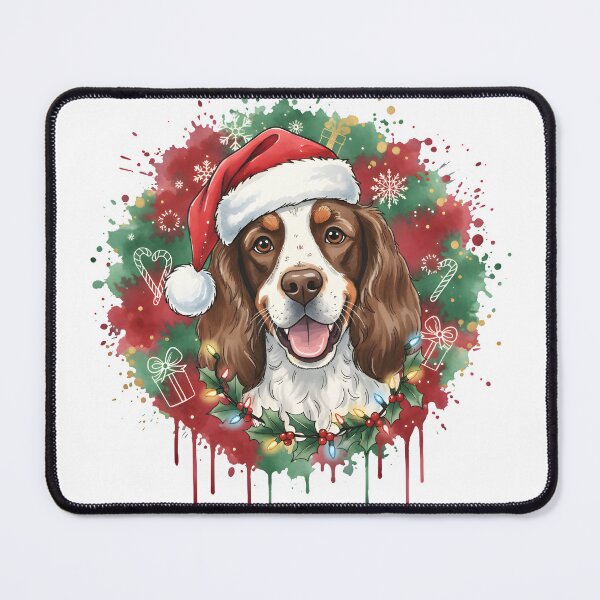 Item preview, Springer Spaniel | Christmas Colorful Watercolor Design #1 designed and sold by MatsurexDesigns.
