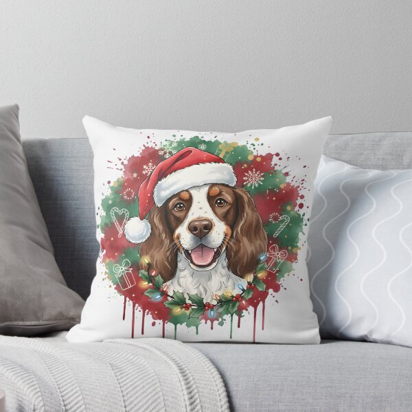 Item preview, Springer Spaniel | Christmas Colorful Watercolor Design #1 designed and sold by MatsurexDesigns.