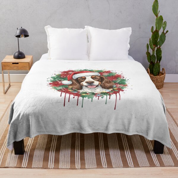 Item preview, Springer Spaniel | Christmas Colorful Watercolor Design #1 designed and sold by MatsurexDesigns.
