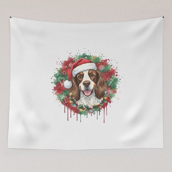 Item preview, Springer Spaniel | Christmas Colorful Watercolor Design #1 designed and sold by MatsurexDesigns.